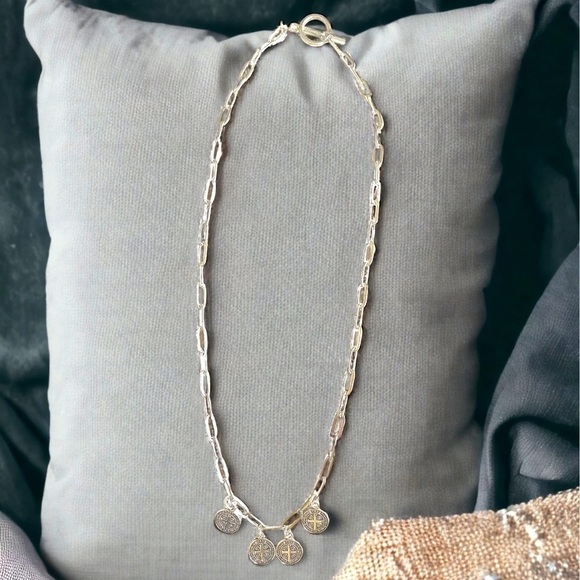 Cute 4 Medallion Charm Necklace - Picture 1 of 4